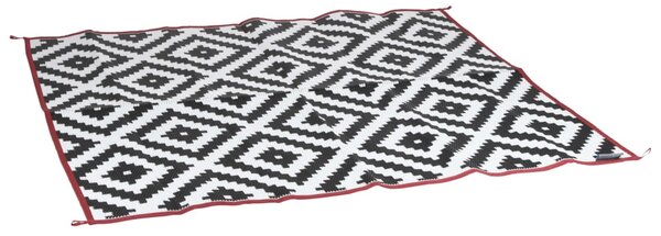 Bo-Camp vanjski tepih Chill mat Lewisham 2,7 x 2 m L crno-bijeli