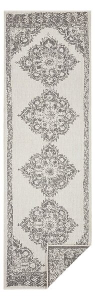 Sivo-krem vanjski tepih NORTHRUGS Cofete, 80 x 350 cm