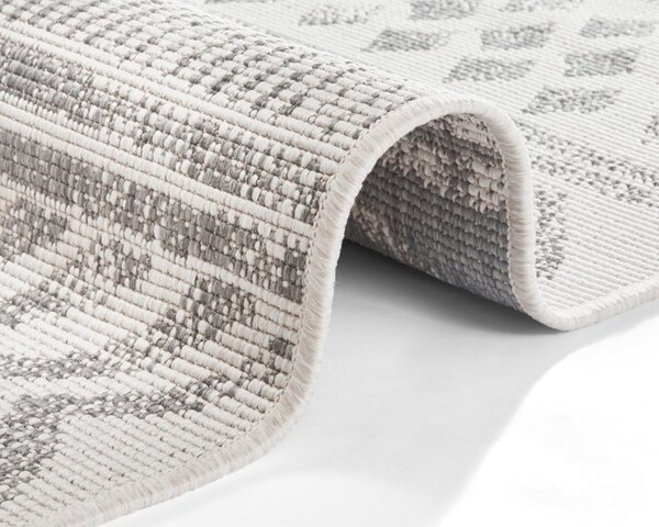 Sivo-krem vanjski tepih NORTHRUGS Biri, 120 x 170 cm