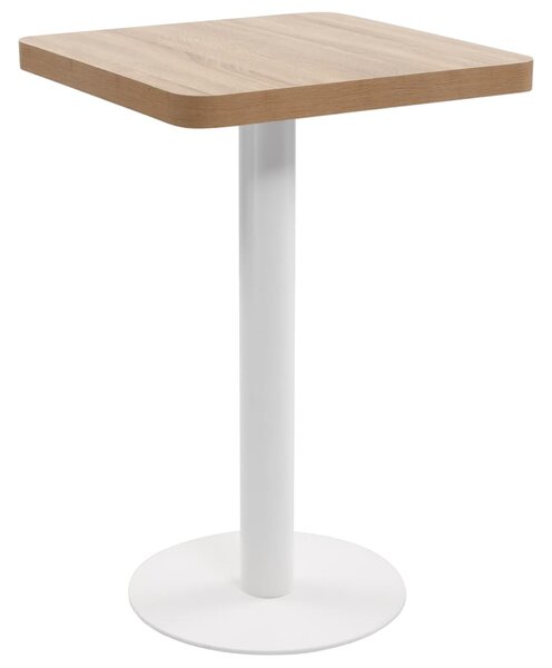 VidaXL Bistro stol svjetlosmeđi 50 x 50 cm MDF