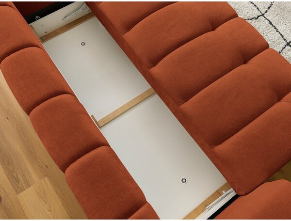 Ciglasta sklopiva/s prostorom za odlaganje sofa 251 cm Fuji – Bobochic Paris