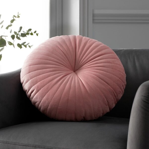 Ukrasni jastuk od samta ø 40 cm Round Soft Touch – Catherine Lansfield
