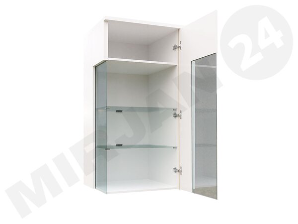 Zondo.hr Vitrina Aurelius-AR04 AR14 (bijela + bijela sjajna + prirodna). 1121782