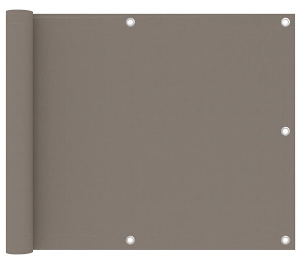 VidaXL Balkonski zastor smeđe-sivi 75 x 300 cm od tkanine Oxford