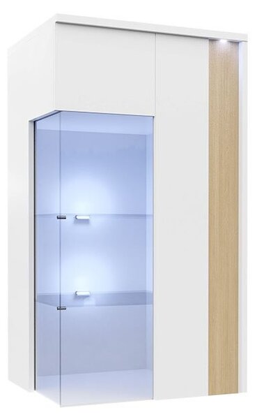 Zondo.hr Vitrina Aurelius-AR04 AR14 (bijela + bijela sjajna + prirodna). 1121782