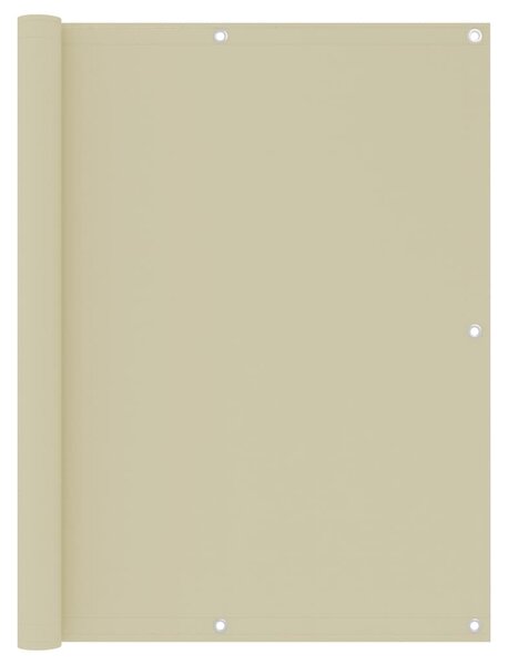VidaXL Balkonski zastor krem 120 x 500 cm od tkanine Oxford