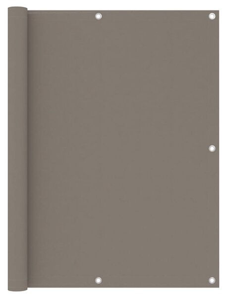 VidaXL Balkonski zastor smeđe-sivi 120 x 500 cm od tkanine Oxford