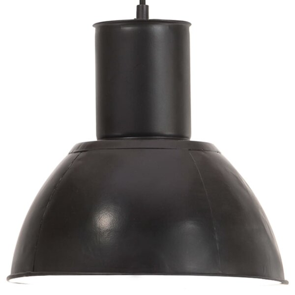 VidaXL Viseća svjetiljka 25 W crna okrugla 28,5 cm E27