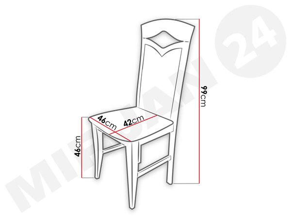Blagovaonska stolica Java JK53 (orah + bež)