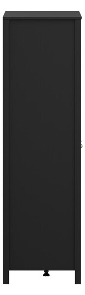 Crni ormar s ogledalom 150x199x58 cm Madrid – Tvilum