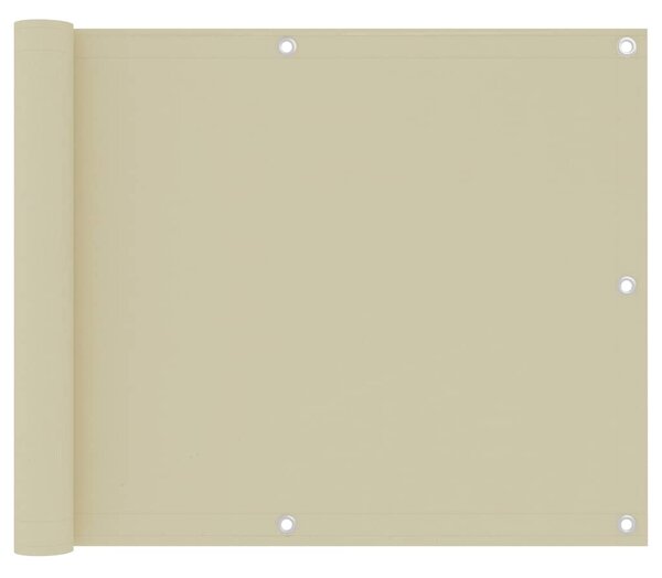 VidaXL Balkonski zastor krem 75 x 300 cm od tkanine Oxford
