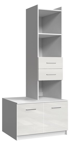Zondo.hr Regal Paralia PD4 (bijela + bijela sjajna). 1122796