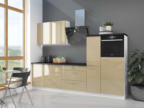 Zondo.hr Donji kuhinjski ormarić za pećnicu Lavera 60 D GAZ BB (bijela + sjaj cappucino). Akcija -7%. 1032375