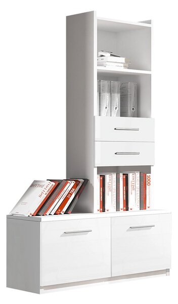Zondo.hr Regal Paralia PD4 (bijela + bijela sjajna). 1122796