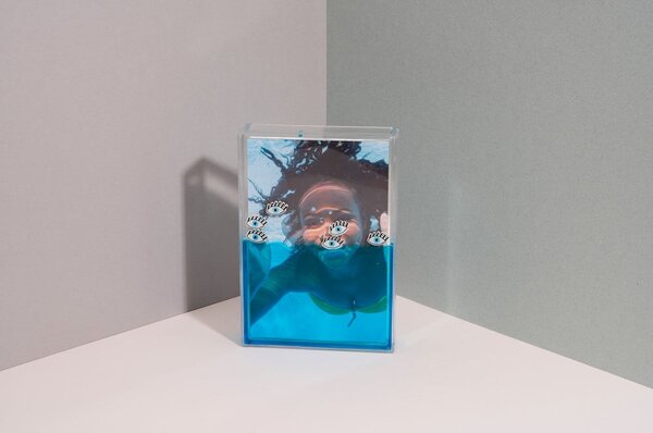 Plavi vodeni okvir za sliku DOIY Eye, 11 x 16 cm