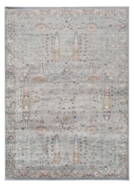 Sivi tepih od viskoze Universal Lara Ornament, 60 x 110 cm