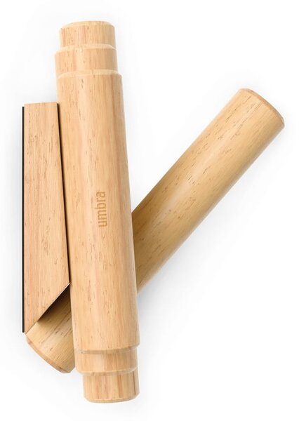 Zidna vješalica od masivnog bora u prirodnoj boji 61 cm Picket – Umbra