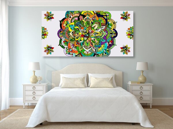 Slika zelena Mandala