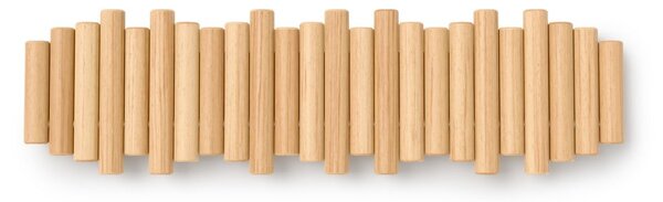 Zidna vješalica od masivnog bora u prirodnoj boji 61 cm Picket – Umbra