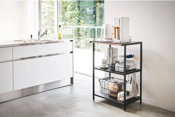 Mat crni željezni regal 60x90x46,5 cm Tower – YAMAZAKI