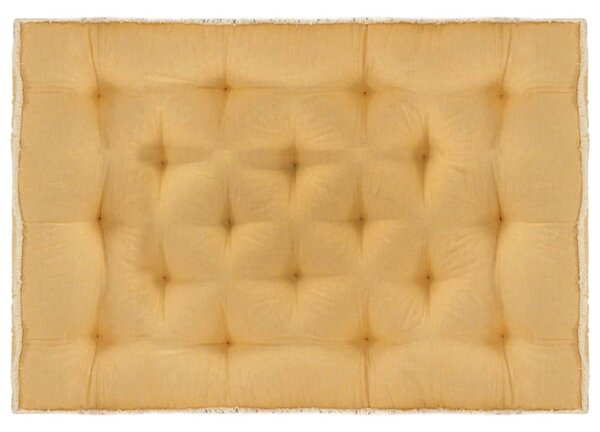VidaXL Jastuk za sofu od paleta žuti 120 x 80 x 10 cm