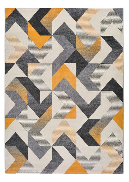 Narančasto-sivi tepih Universal Gladys Abstract, 60 x 120 cm