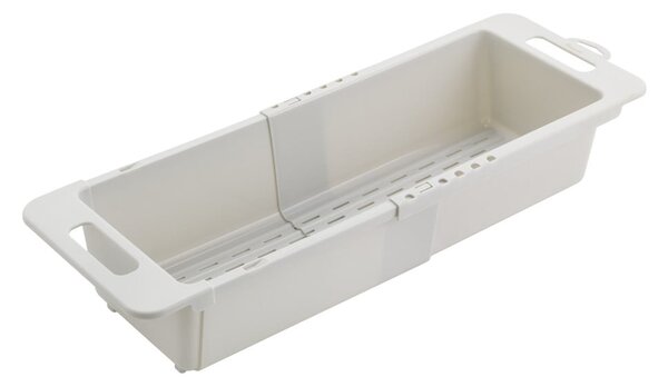 Sivi plastičan prilagodljiv teleskopski ocjeđivač za sudoper 52x18 cm – Metaltex