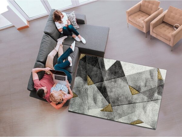 Sivo-žuti tepih Bianca Grey, 60 x 120 cm