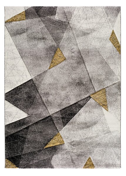 Sivo-žuti tepih Bianca Grey, 140 x 200 cm