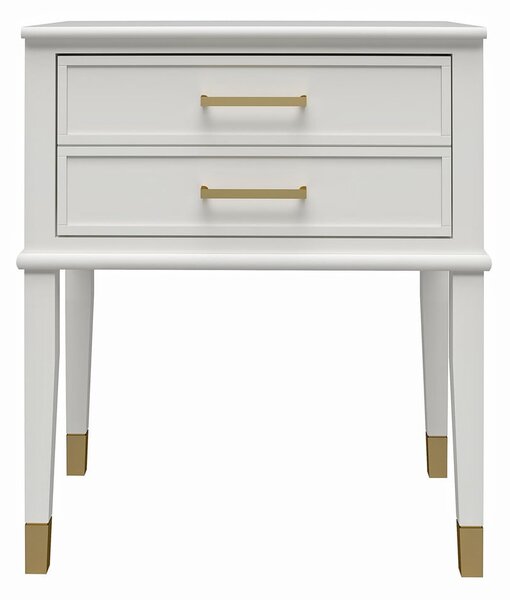 Bijeli noćni ormarić Westerleigh – CosmoLiving by Cosmopolitan