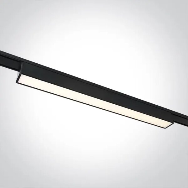 CRNA LINEARNA LED SVJETILJKA ZA FLAT MAGNETNE ŠINE 10W CCT 48V IP20 DM43100FB/B/V