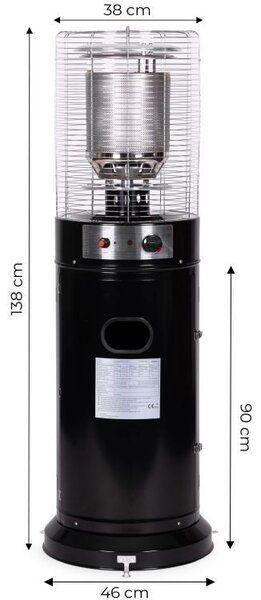 Plinska grijalica za terasu - 11 kW, 138 cm