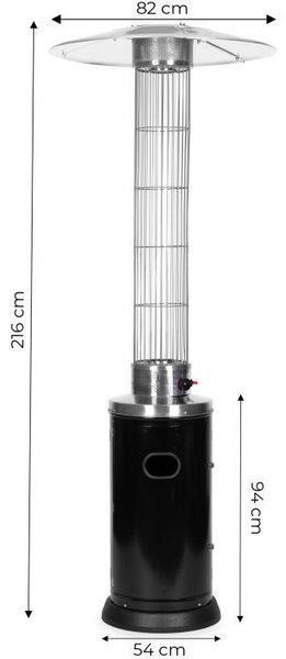 Plinska grijalica za terasu - 9 kW, 216 cm