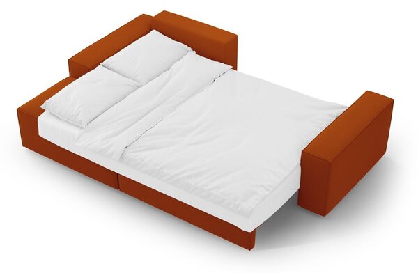 Ciglasta sklopiva kutna garnitura (s lijevim kutom) Jodie – Micadoni Home