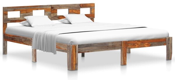 VidaXL Okvir za krevet od masivnog drva šišama 140 x 200 cm