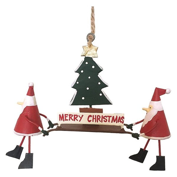Božićni viseći ukras G-Bork Santas with Christmastree
