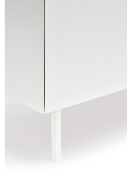 Bijela visoka komoda u dekoru hrasta 95x120 cm Arista – Teulat