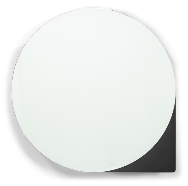 Crni metalni zidni/s ogledalom kupaonski ormarić 55x55 cm Sonnet – Spinder Design