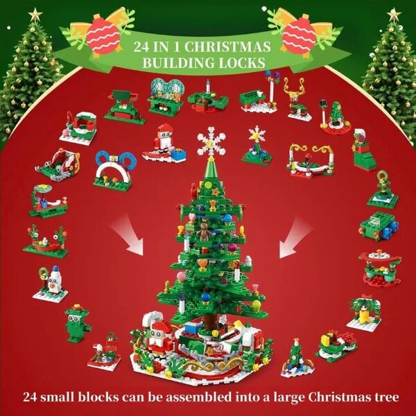 Merryglow™ Led Set Adventskih Kalendara S Božićnim Drvcem