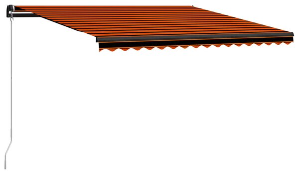 VidaXL Tenda na ručno uvlačenje 400 x 300 cm narančasto-smeđa