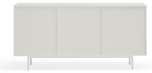 Bijela/u prirodnoj boji niska komoda u dekoru hrasta 159x80 cm Sierra – Teulat