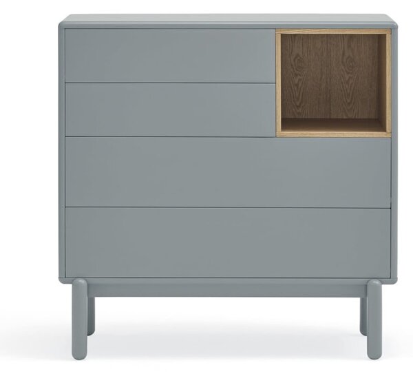 Plava/siva niska komoda 90x90 cm Corvo – Teulat