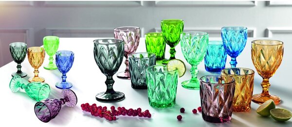 Set od 6 čaša Brandani Diamante Pehar, 250 ml