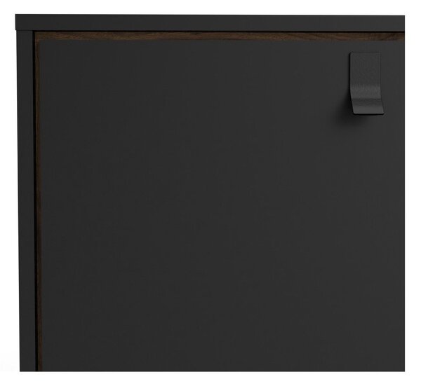 Crna komoda u dekoru oraha 150x72x40 cm Ry – Tvilum