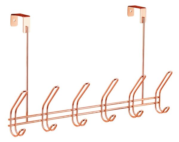 Metalna vješalica za vrata bakrene boje 48 cm Classico - iDesign