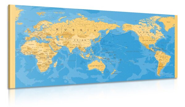 Slika zemljovid svijeta u zanimljivom dizajnu