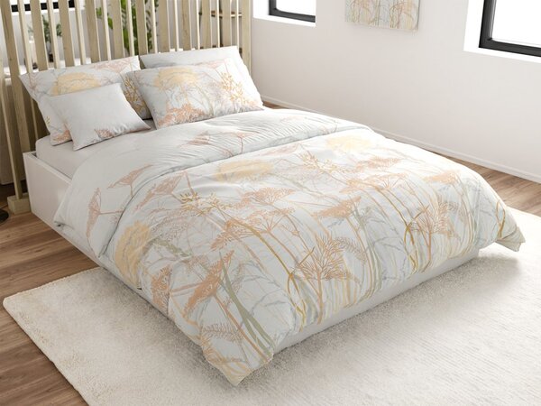Krep posteljina od Renforcé pamuka CARAWAY krem. Dimenzije posteljine: 70 x 90 cm | 140 x 200 cm