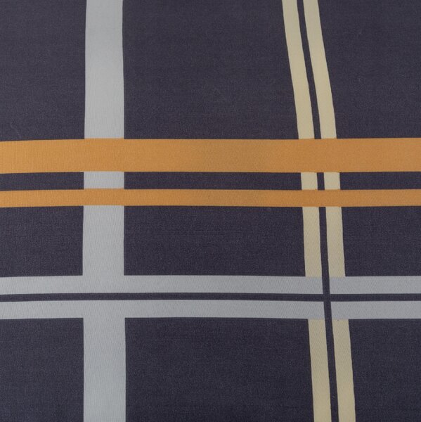 Posteljina od mikrovlakana TARTAN tamnoplava Dimenzije posteljine: 2 kom 70 x 80 cm | 160 x 200 cm