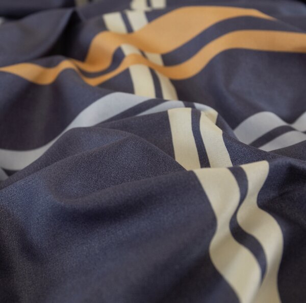 Posteljina od mikrovlakana TARTAN tamnoplava Dimenzije posteljine: 2 kom 70 x 80 cm | 160 x 200 cm