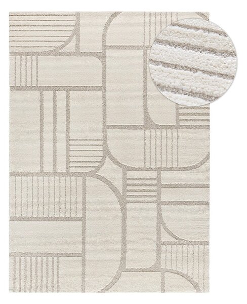 Krem tepih 80x150 cm Snowy – Universal
